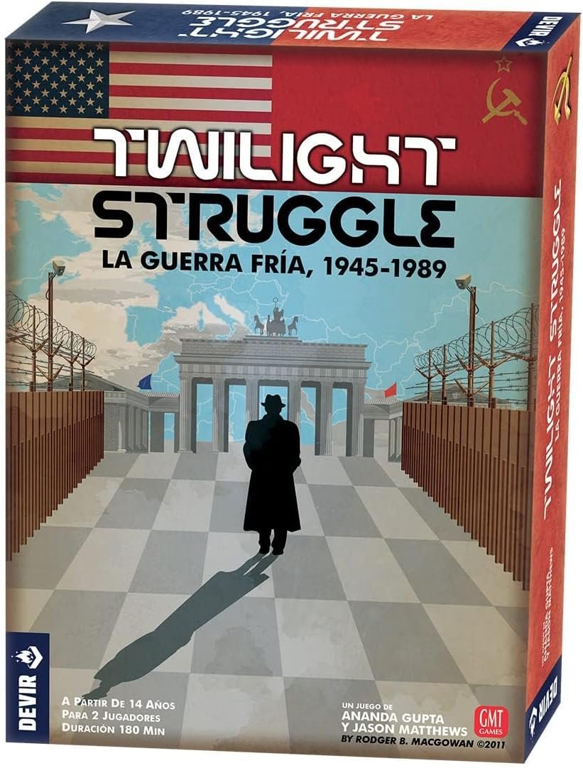 Devir - Twilight Struggle: la Guerra Fría, 1945-1989, Juego de Mesa estratégico ambientado en la la Guerra Fría, História, Wargame (BGTWIST)