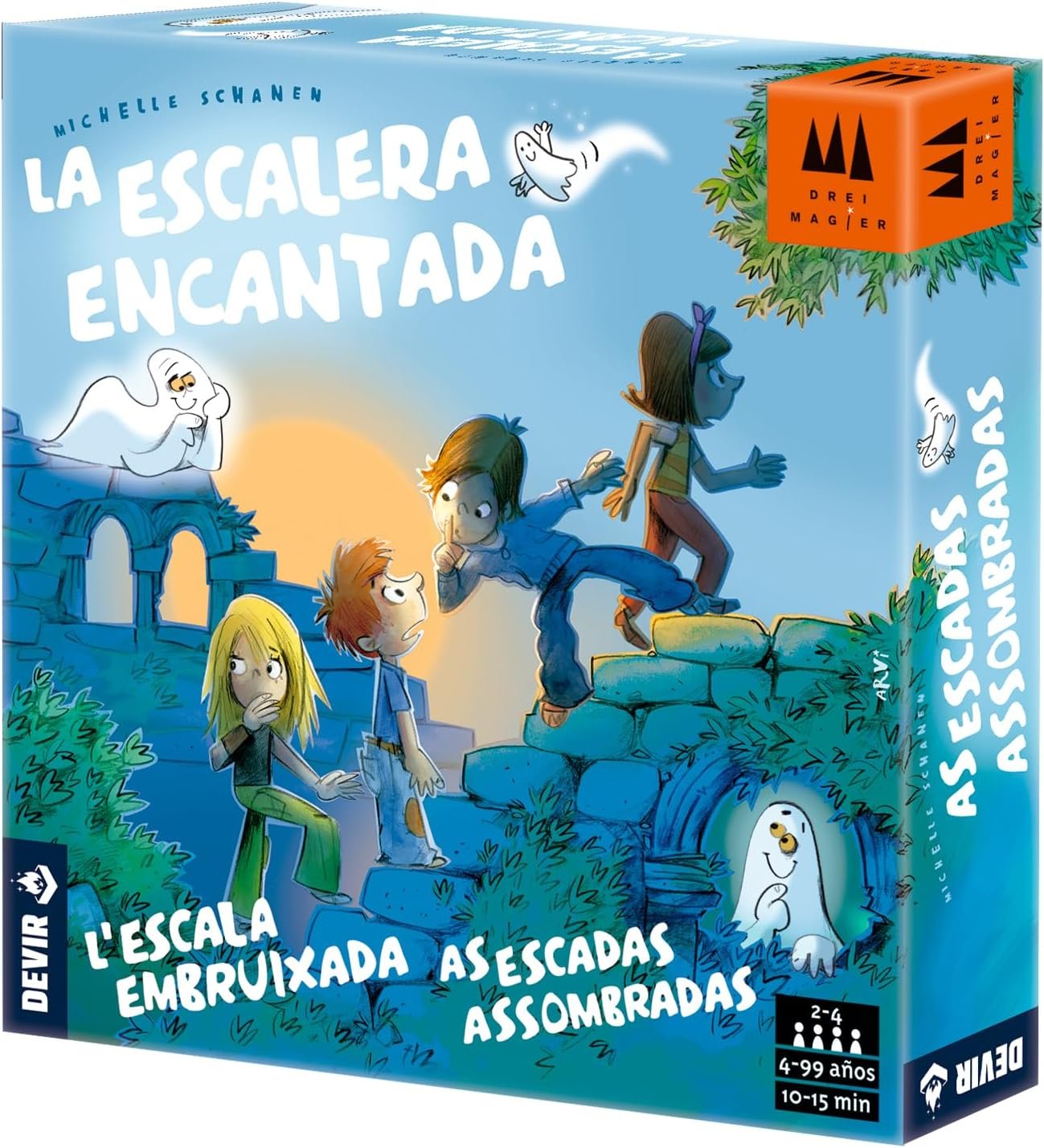 Devir - La Escalera Encantada, Juego de Mesa Infantil y Familiar, 4 años (BGESCA)