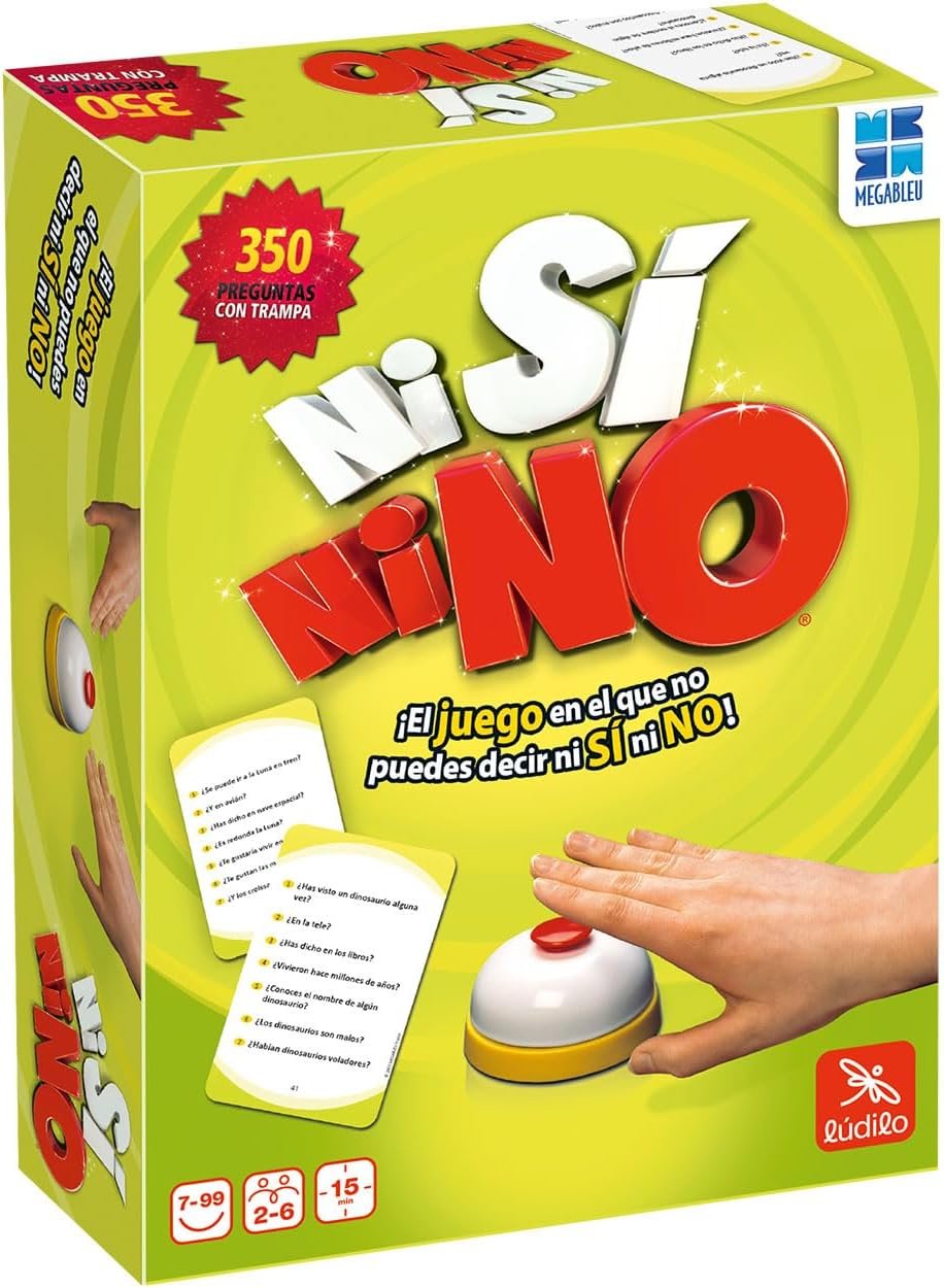 Juegos De Mesa - Ni Si Ni No Compacto | Juegos De Mesa Niños 7 Años O Más | Juego de Mesa para Niños | Juegos De Mesa Familiares | Juegos De Mesa Niños De Preguntas