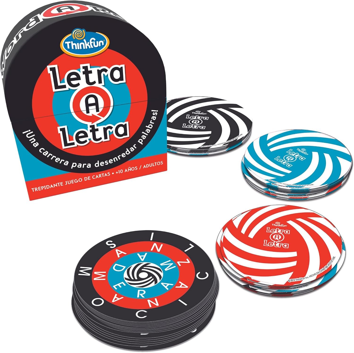 ThinkFun - Letra a Letra, Juego de Letras 10 Años, 2-6 Jugadores