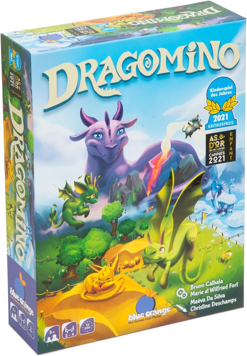 blue orange Dragomino (Kingdomino Enfants)