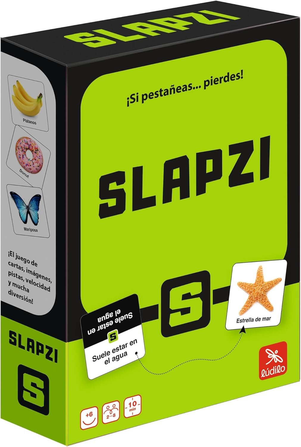 Ludilo - Slapzi | Juegos De Mesa Niños 6 Años | Juego Cartas Niños O Adultos | Juegos Educativos 6 Años O Más | Juego De Cartas para 2 O Más Personas