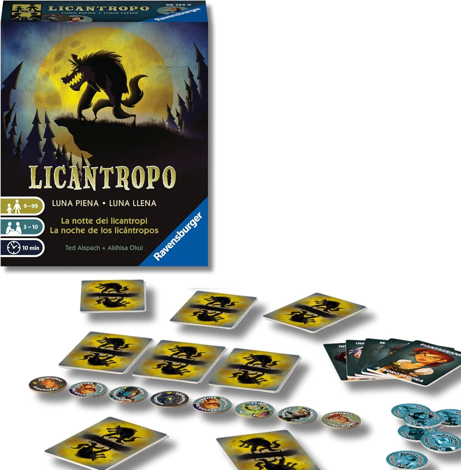 Ravensburger - Licántropo, Juego de Cartas para 3-10 Jugadores, +9 años