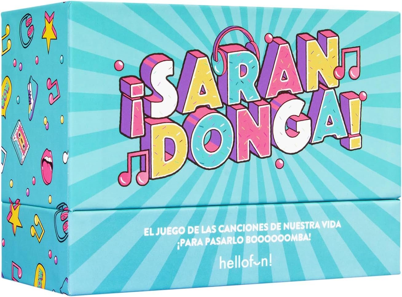 Hellofun! Sarandonga Juegos de Mesa, Juego Musical de Cartas para Adultos