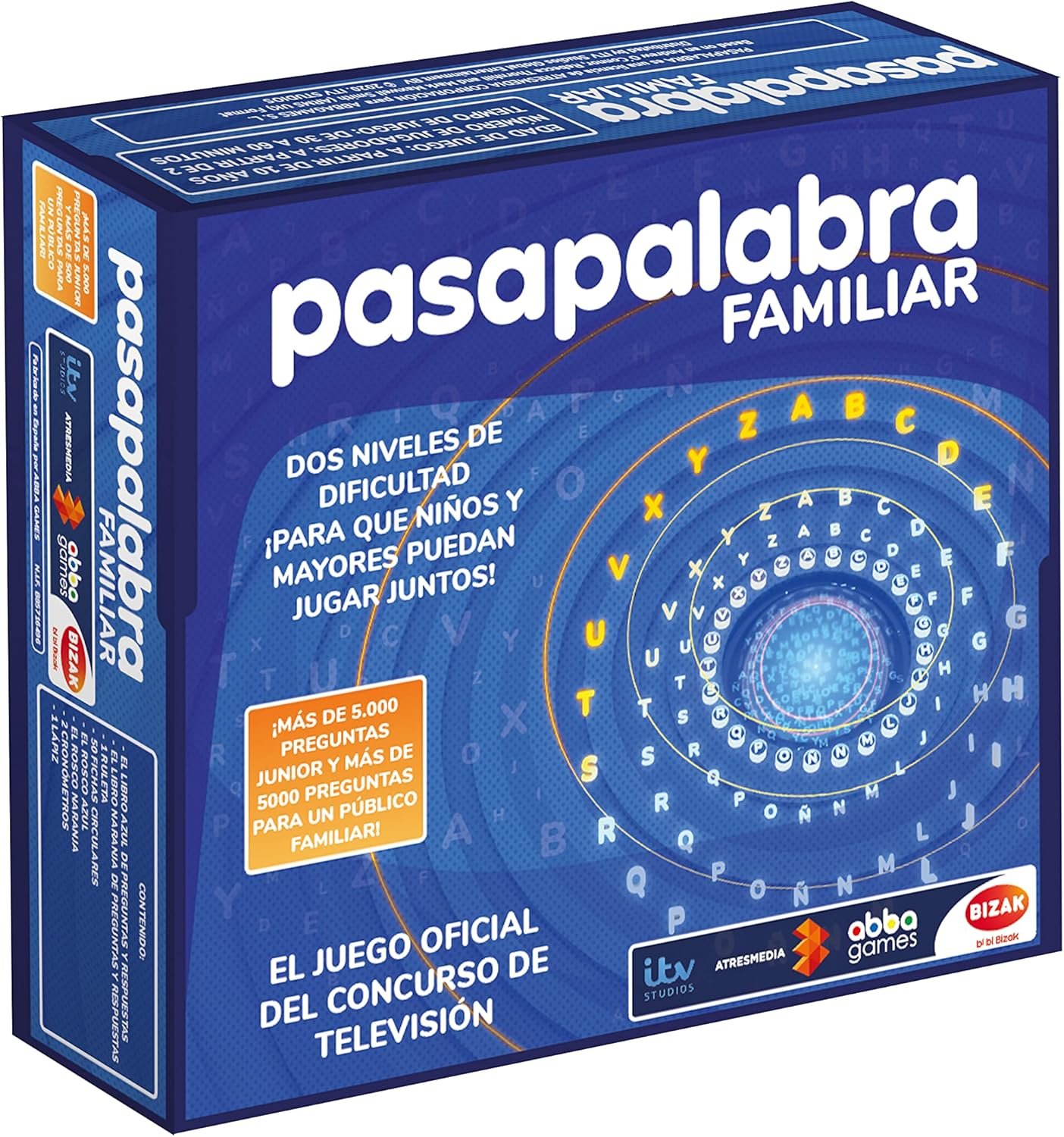 Bizak Juego Pasapalabra, El Juego de Mucho exito de la Television en una Version pensada para Toda la Familia (64140001)
