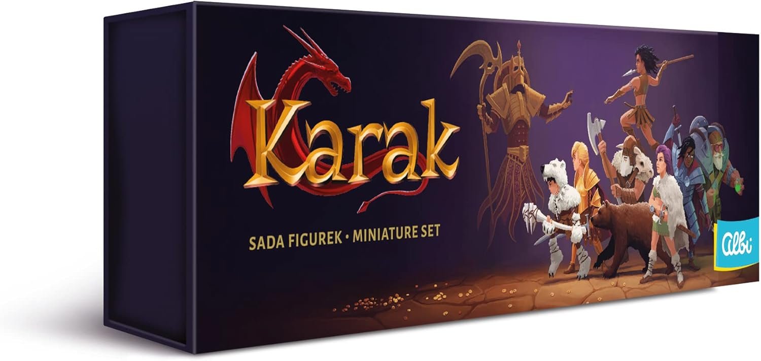 albi | Karak: Expansión Miniaturas Regent y Nuevos Héroes | 8 Miniaturas Detalladas y 8 Anillos de Colores | Sumérgete y Vive Aventuras de Manera Más Intensa | 2-5 Jugadores | Español