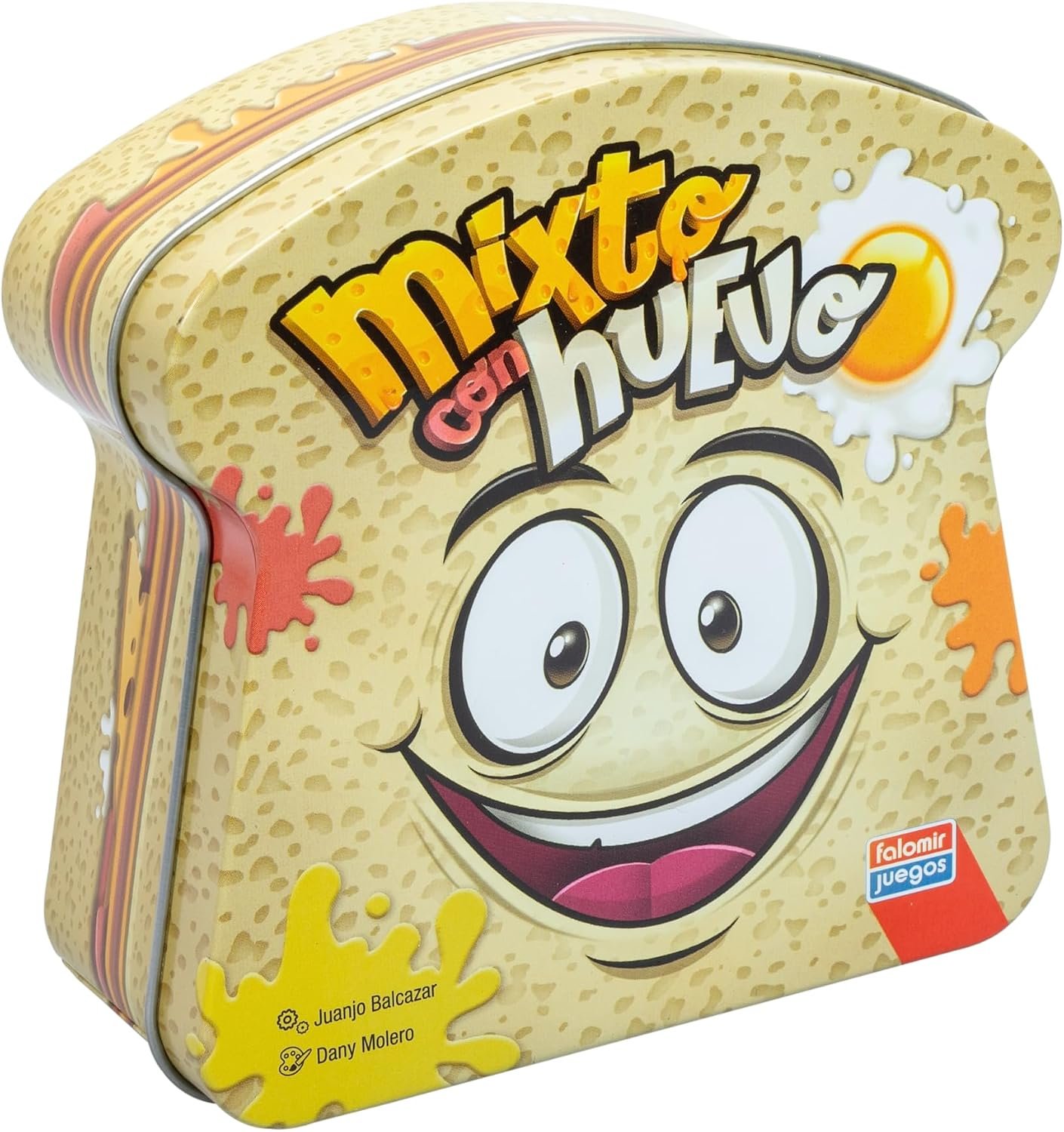 Falomir - Juego de Cartas Mixto con Huevo | Rápido Juego de Rapidez Visual | Apto para 2-4 Jugadores | Ideal para Niños de 6 Años en Adelante, Multicolor, Plástico.