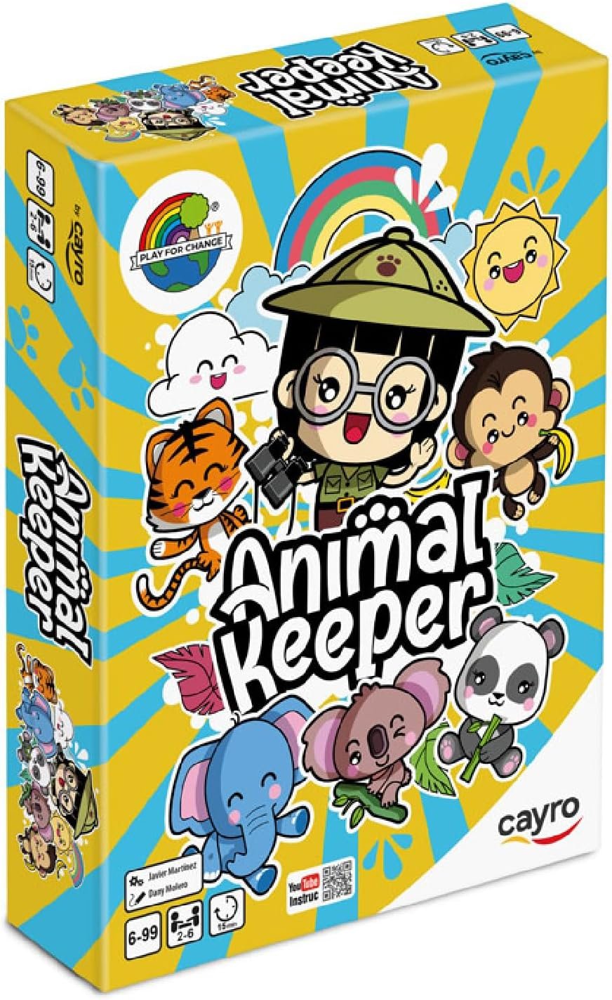 Cayro - Animal Keeper - Juego de Cartas Educativo - Desarrollo de Habilidades Matemáticas - Salva a Todas Las Especies de Animales - 2 a 6 Personas