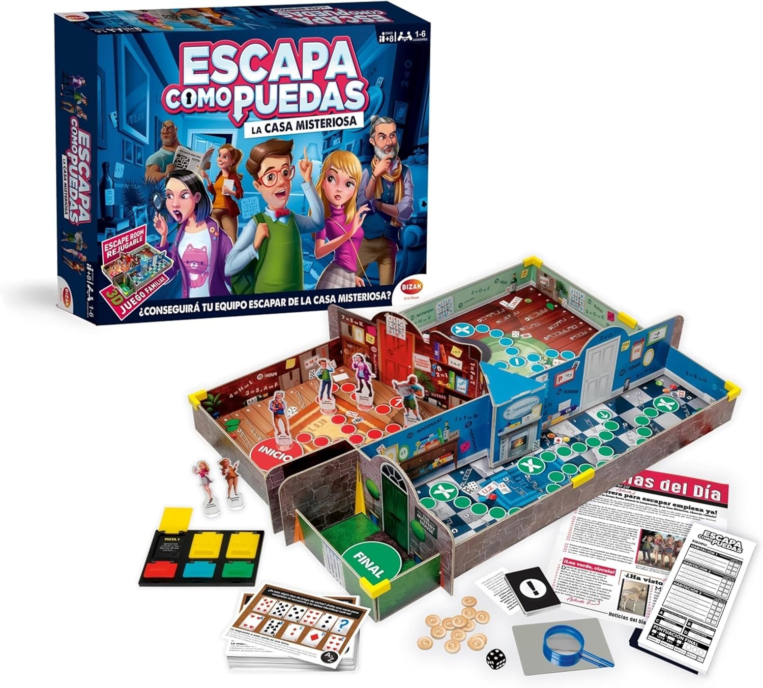 Bizak Juego Escapa como Puedas, Escape Room Familiar rejugable (64361145)