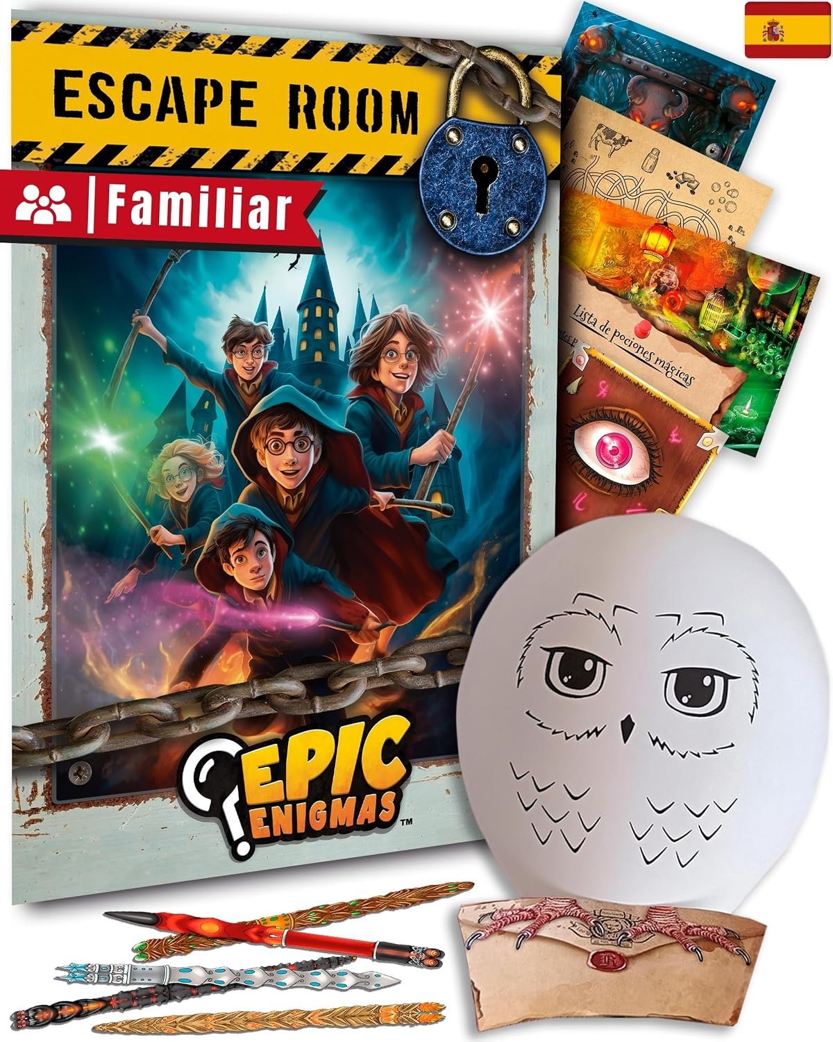 Escape Room Niños 5-12 Años: Magia | Juego Familiar Regalo | 1-5 Jugadores