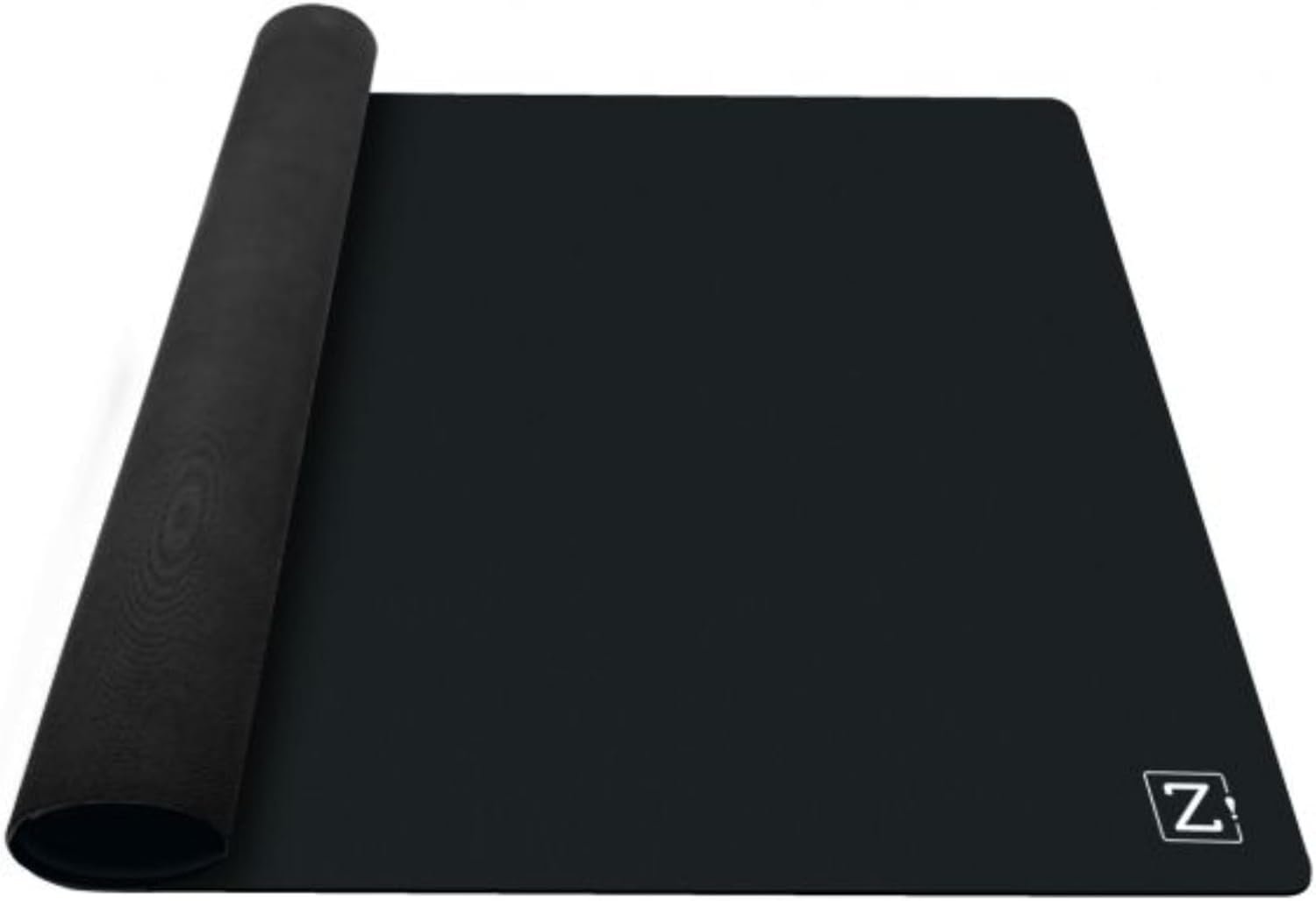 ZACATRUS Tapete Negro de Neopreno, 148 cm x 89 cm, Antracita, Tapete de Juegos de Mesa, Antideslizante, Tapete de Cartas, Enrollable