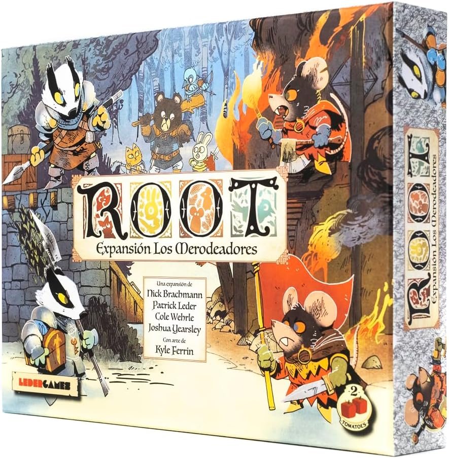 2Tomatoes Games - Root: Los Merodeadores | Juego de Mesa con Tablero | Tirar Dados | de 2-6 Jugadores | Idioma: Español | Temática: Animales