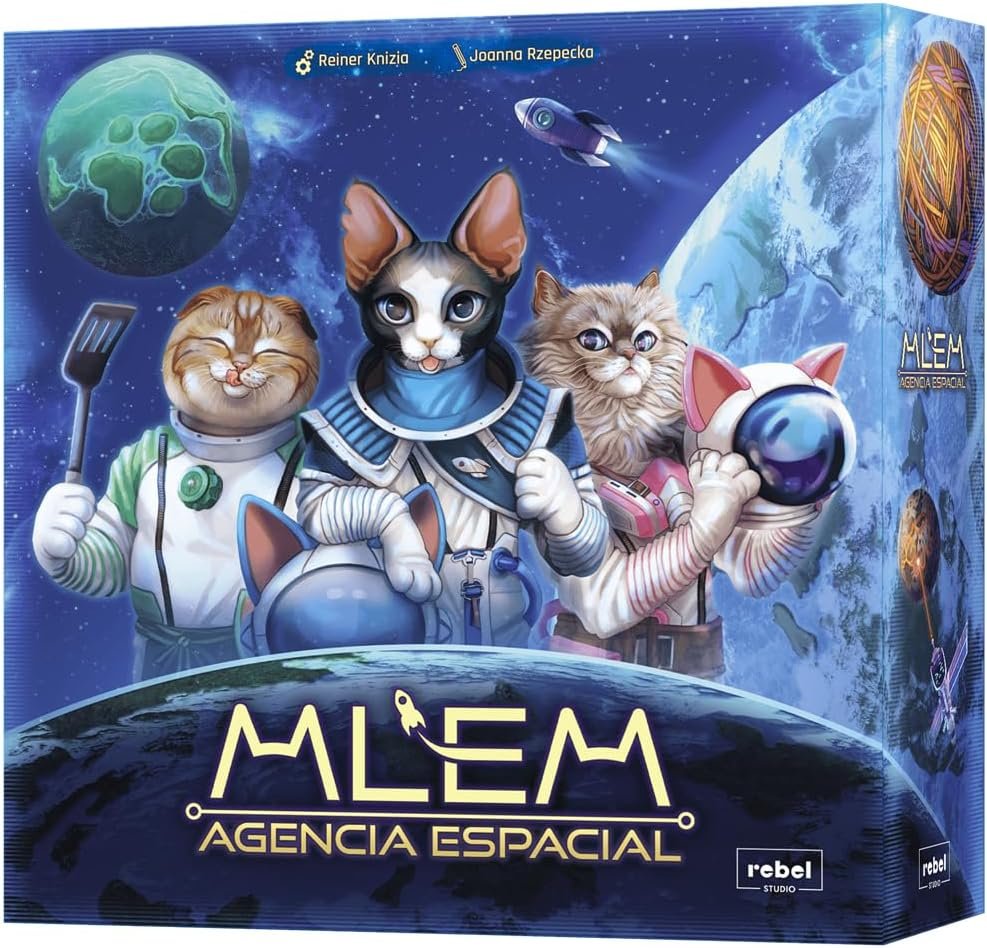 Asmodee MLEM Agencia Espacial, Juego de Mesa de Estrategia