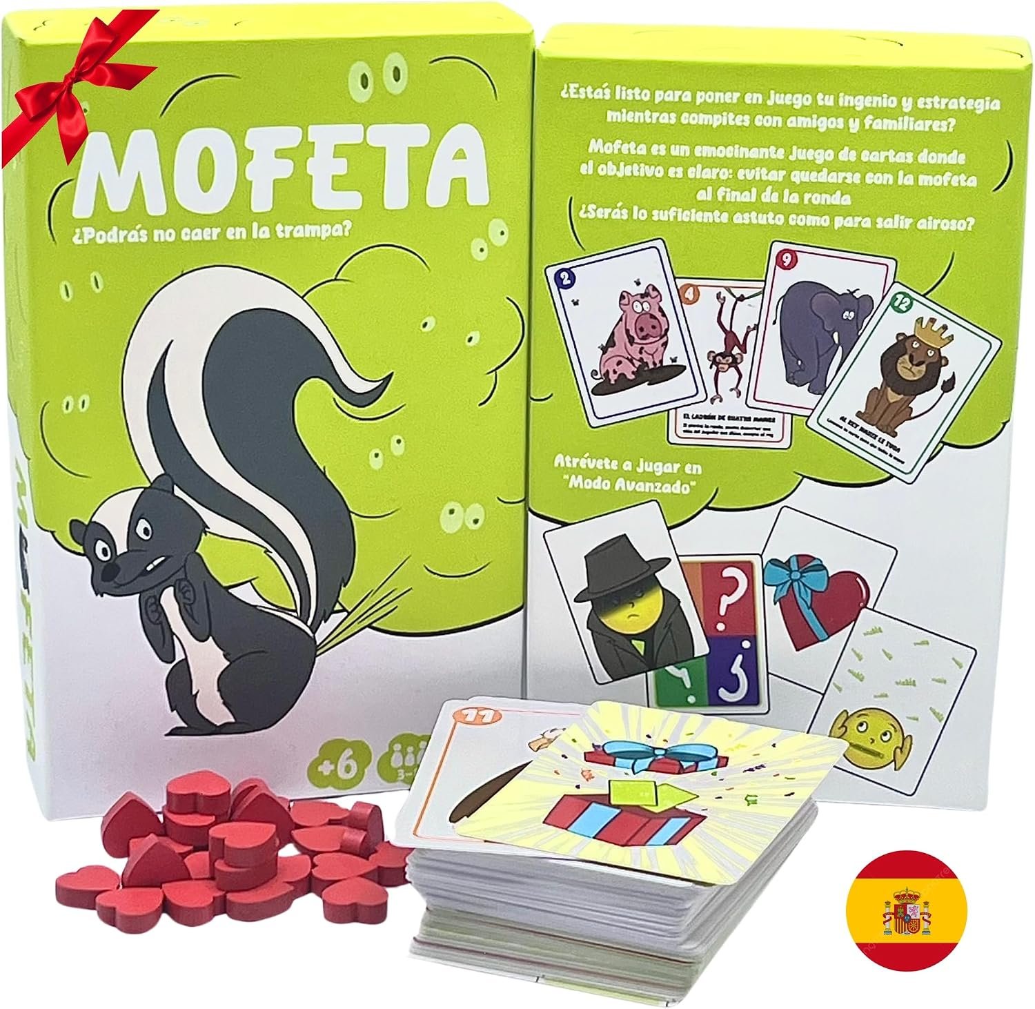 MOFETA Juego de Mesa Familiar Premio Mejor Juego de Cartas de 3 a 12 Jugadores | Aprende en 1´ y Muy Rejugable con Partidas 15´ | +6 años | Únete a la Aventura y regala a Tus Seres Queridos