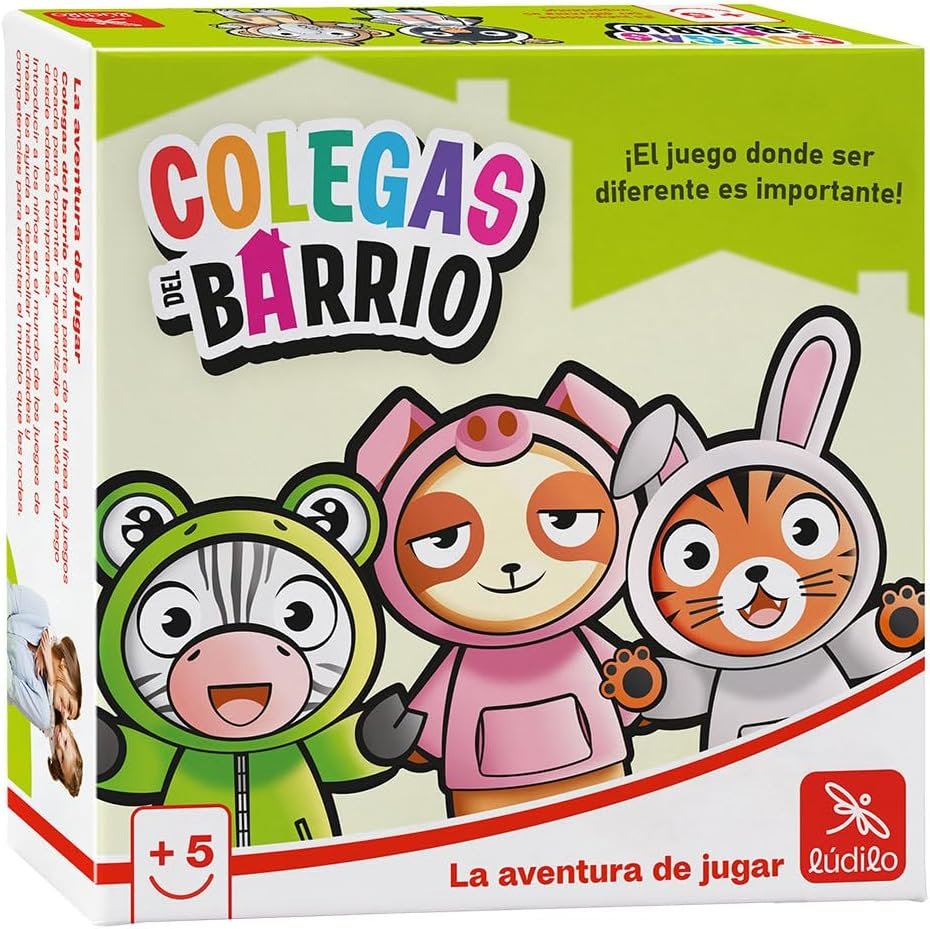 Ludilo - Colegas De Barrio | Juegos De Mesa Niños 5 Años O Más | Juegos Educativos Niños 5 Años O Más | | Juego De Cartas para Niños | Juego De Mesa Familiares