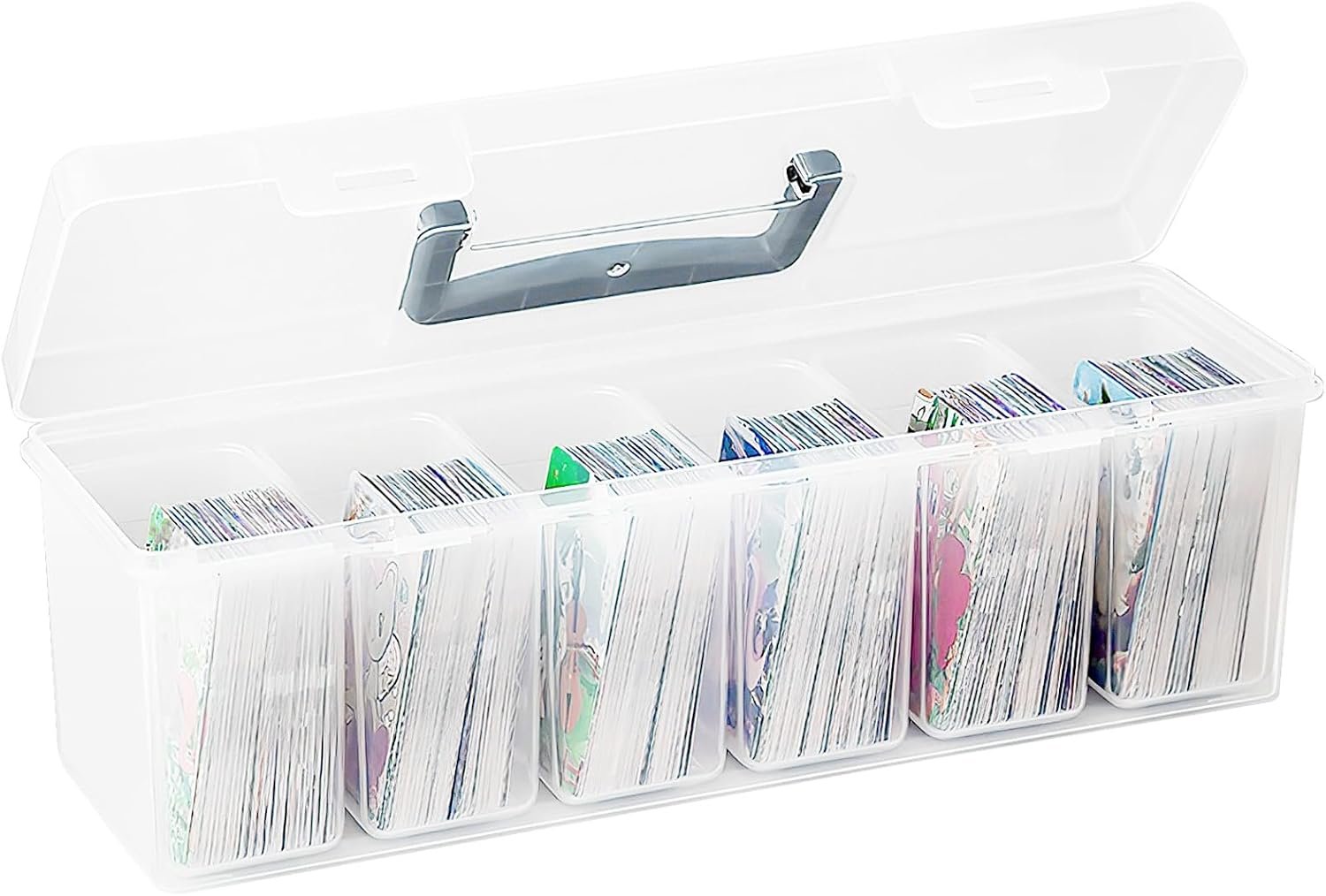 Caja Cartas+6 Almacenamiento de Juegos de Cartas, Compartmentalizada para Magic Box
