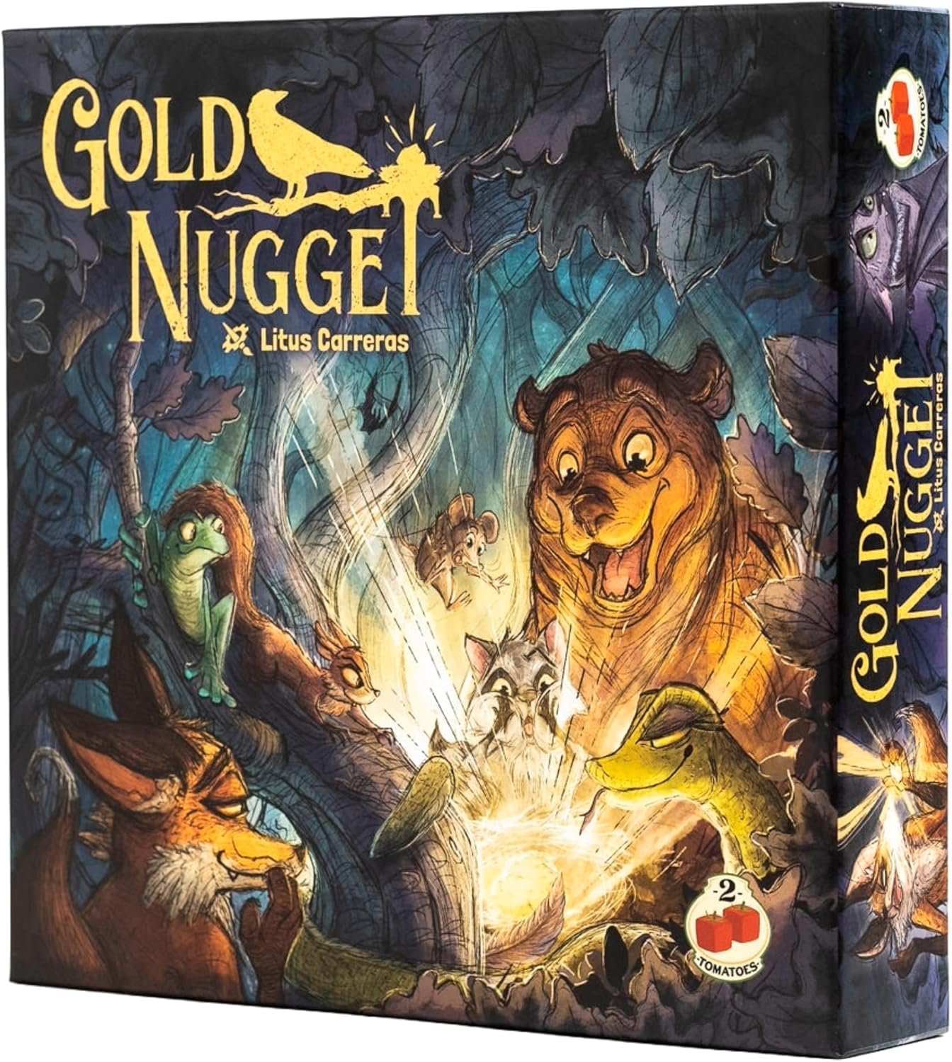2Tomatoes Games | Gold Nugget | Juego de Mesa de Estrategia y Engaño | Fomenta el Pensamiento Crítico y la Interacción Social | Reuniones Familiares y Noches de Juegos | Español | Animales Fantasía