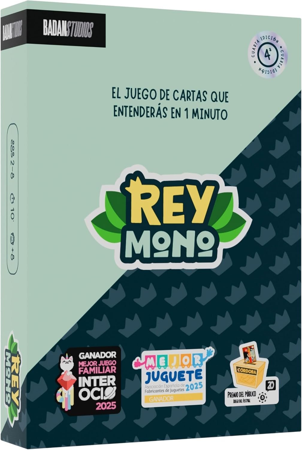 Rey Mono - Premio Mejor Juguete del año | Juego de Cartas Divertido para Amigos y Familia | Juego de Mesa para 2-8 Jugadores | Party Game Rápido y Fácil | Ideal para Fiestas, Viajes y Regalos