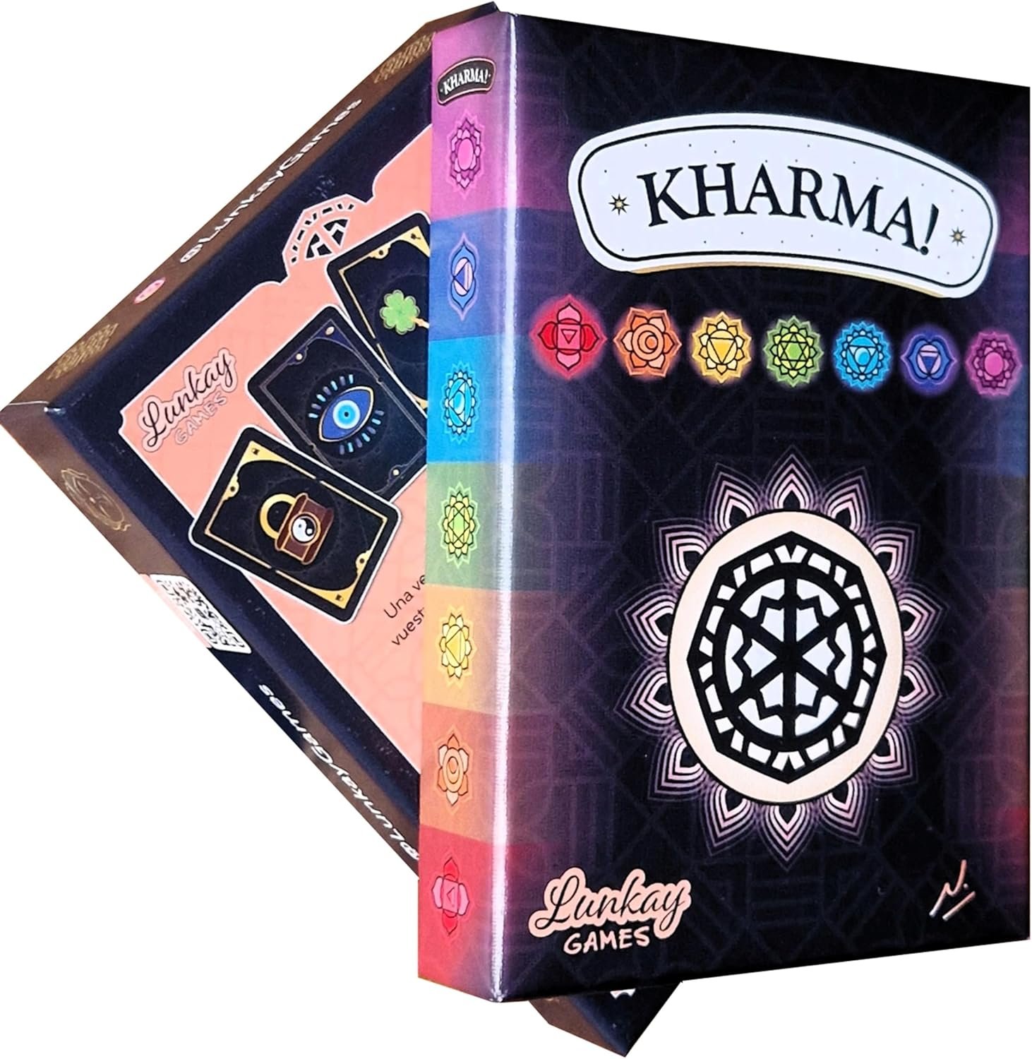 Kharma! The Card Game - Juego de Cartas FÁCIL y Divertido para Toda la Familia y Amigos - De 2 a 8 Jugadores para NIÑOS y Adultos (Edición estándar)