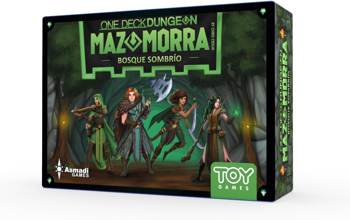 Mazomorra: Bosque Sombrío (One Deck Dungeon: Forest of Shadows) en ESPAÑOL | Juego de Mesa en Solitario o para Dos Jugadores