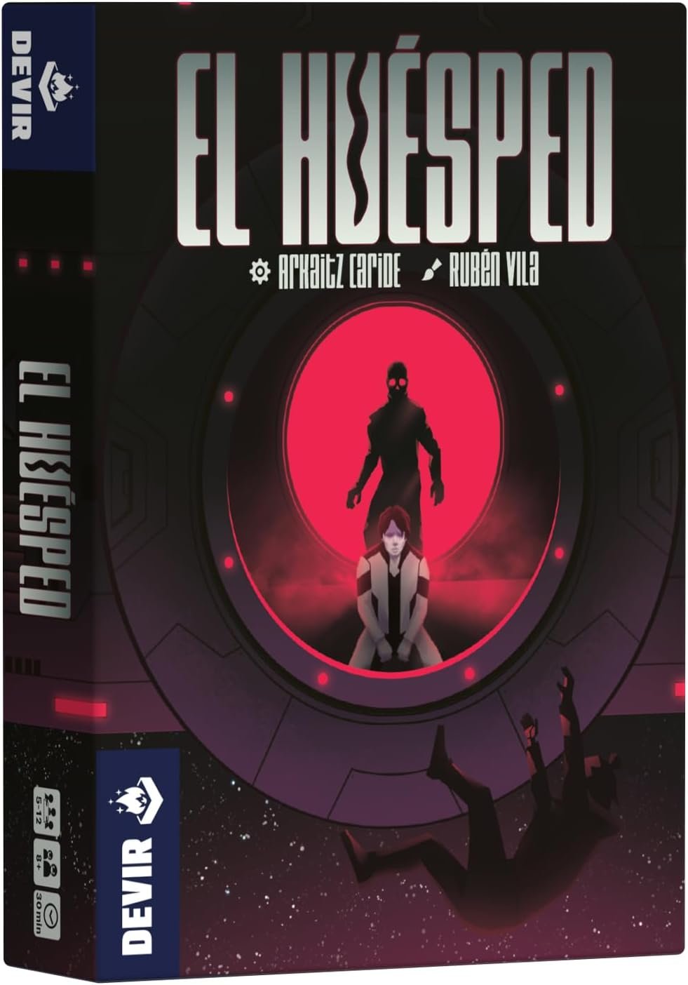Devir – El Huésped: Juego de Roles Ocultos para 5-12 Jugadores, intriga y Supervivencia en Nave Espacial, Juego para Grupos Grandes (BGHUESP)