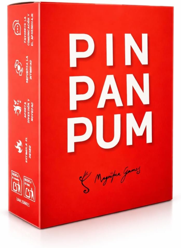 PIN PAN PUM - El Juego para Parejas que Despierta la Conexión y el Deseo - Cartas Divertidas de Preguntas, Retos y Más - Regalo Original para Parejas - Aniversario y San Valentín - Hombre y Mujer