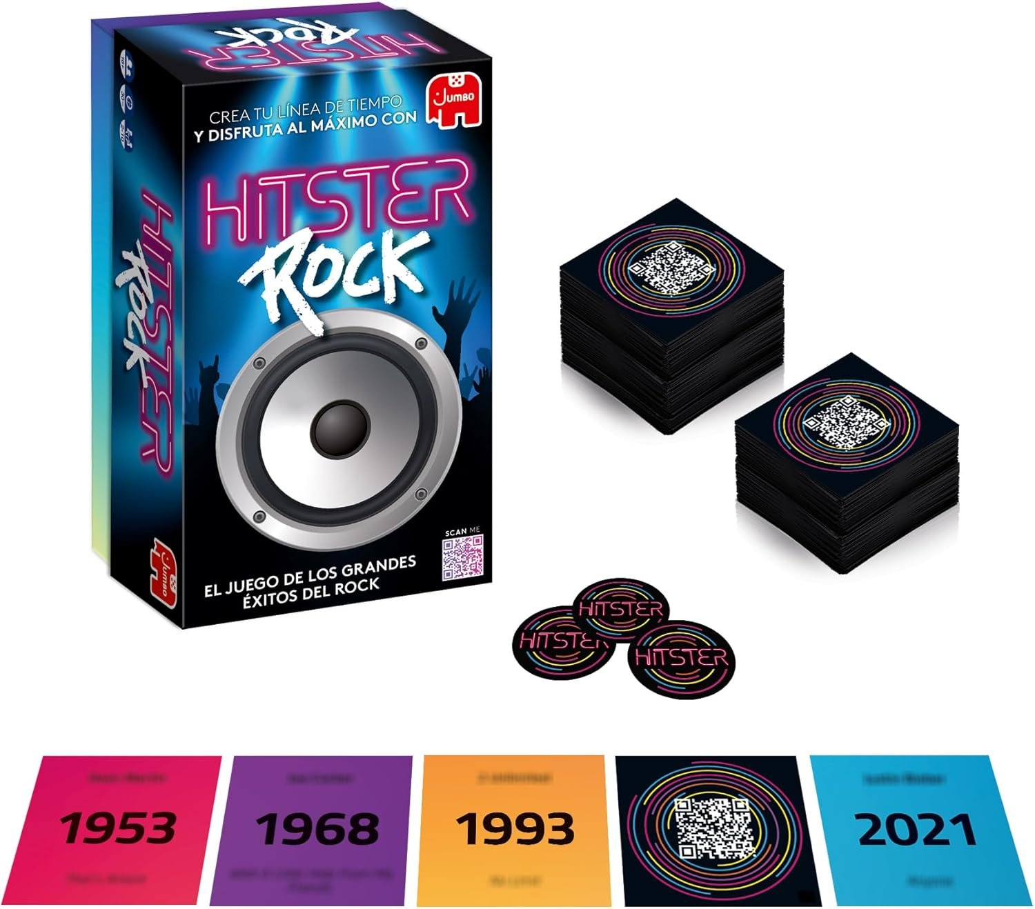 Hitster Rock - Juego Musical para Adultos - Juego de Fiesta (ES)